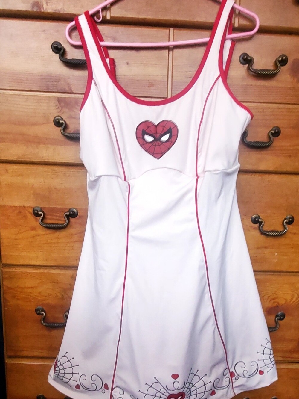 BoxLunch Size 0 Marvel Spider-Man Women’s Sport Dress White/Red
